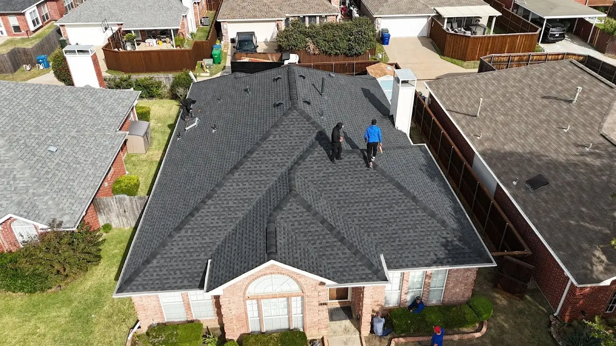 Slate & Tile Roof Repair work in progress on a St. Clair property